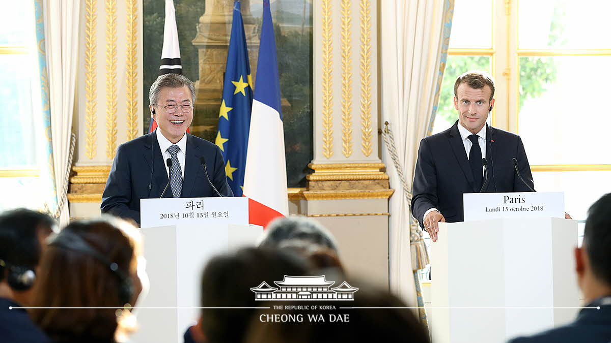 Korea-France joint press conference