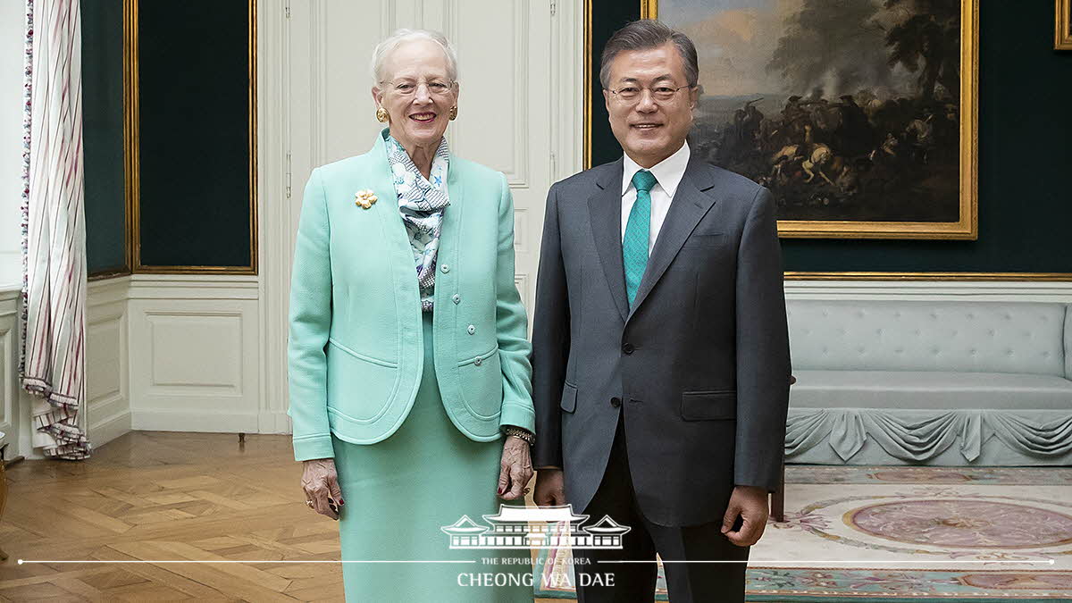 Meeting with Queen Margrethe II of Denmark