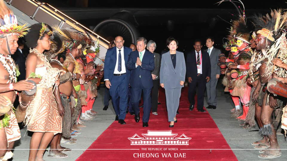 Arrival at Jacksons International Airport in Papua New Guinea