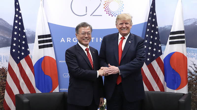 Korea-U.S. summit held on the sidelines of the G20 Summit in Buenos Aires, Argentina