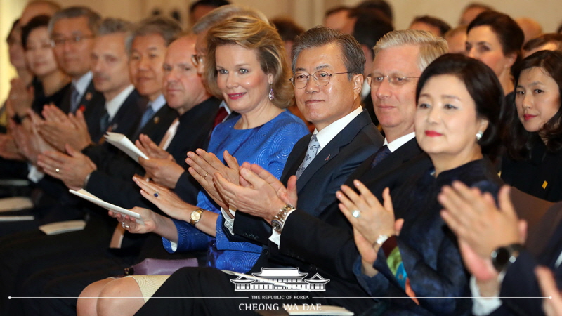 Attending a concert in Seoul hosted by His Majesty the King of the Belgians