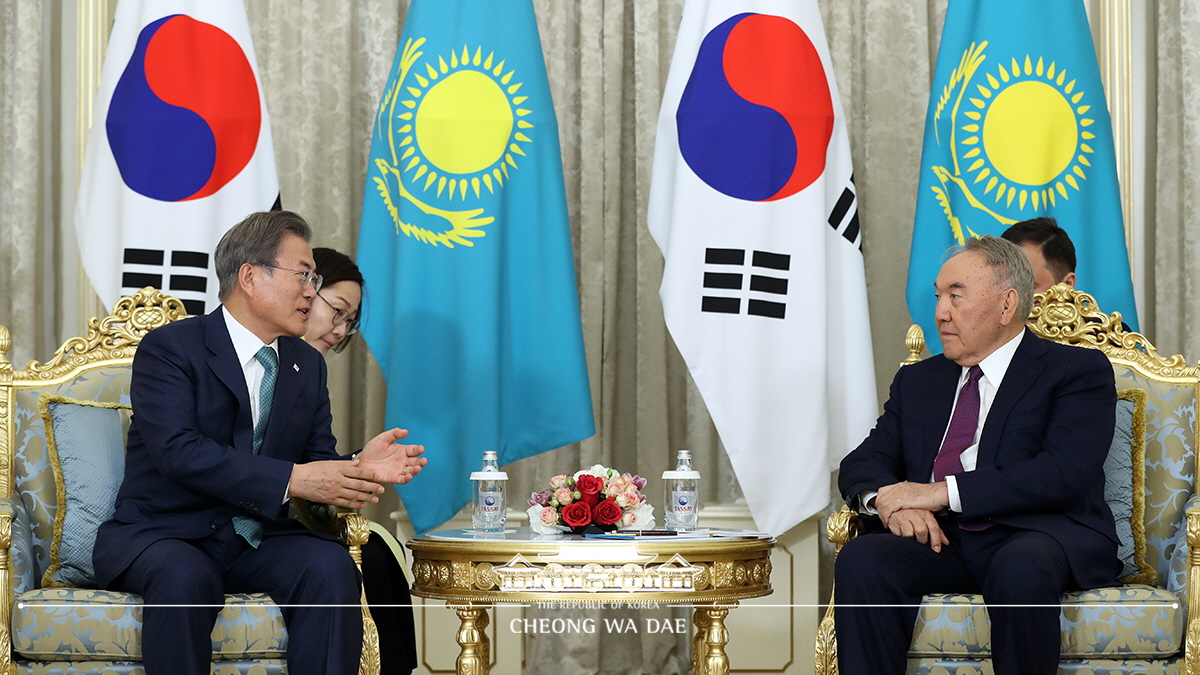 Meeting with Kazakhstan’s first President Nursultan Nazarbayev at the Nazrbayev Center in Nur-Sultan