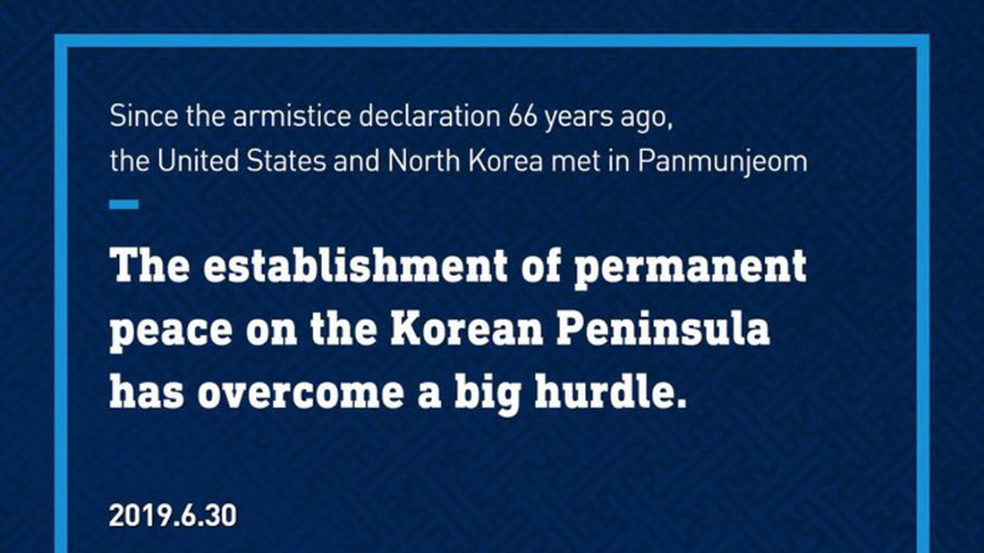 The establishment of permanent peace on the Korean Peninsula has overcome a big hurdle