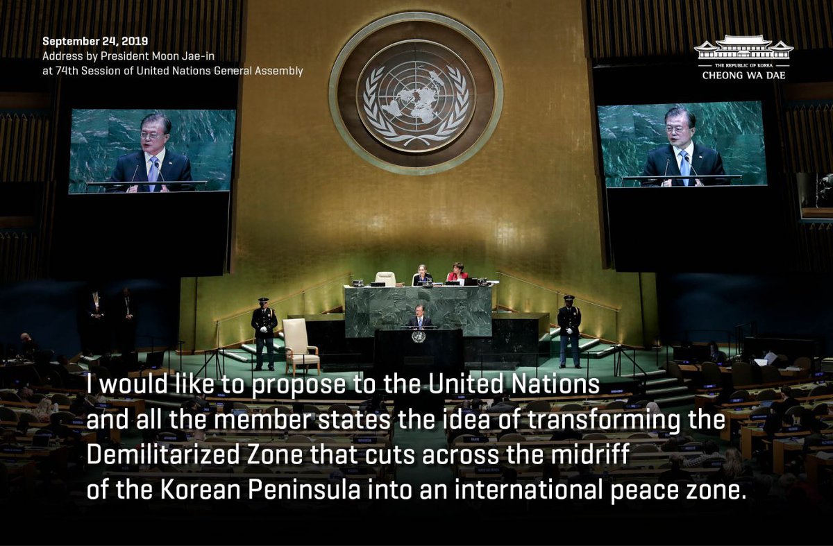 Address by Pres. Moon at 74th Session of United Nations General Assembly