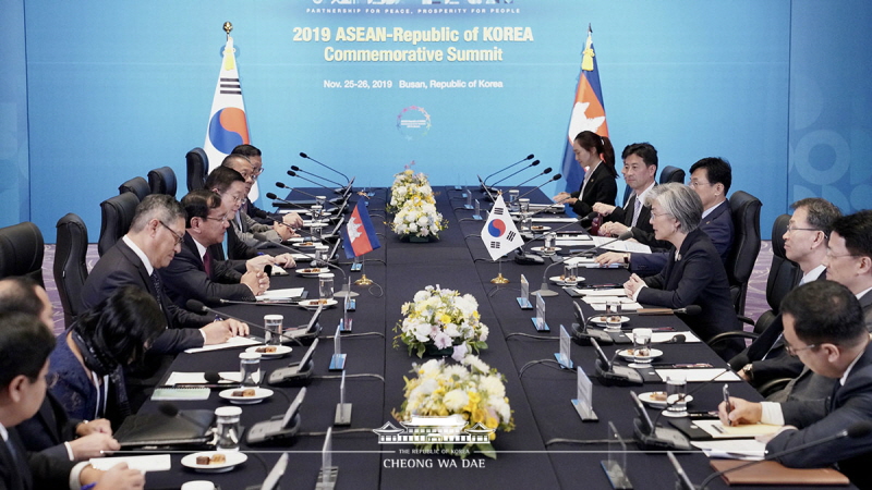 The ROK-Cambodia Foreign Ministers’ Meeting held on the occasion of 2019 ASEAN-ROK Commemorative Summit in Busan