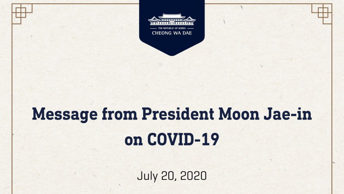Message from President Moon Jae-in on COVID-19