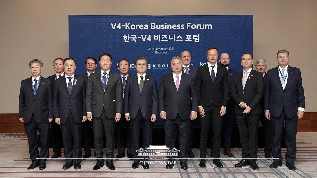 Attending the V4-Korea Business Forum in Budapest, Hungary