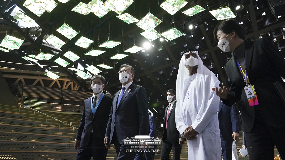 Visiting the Korea Pavilion at Expo 2020 Dubai, United Arab Emirates