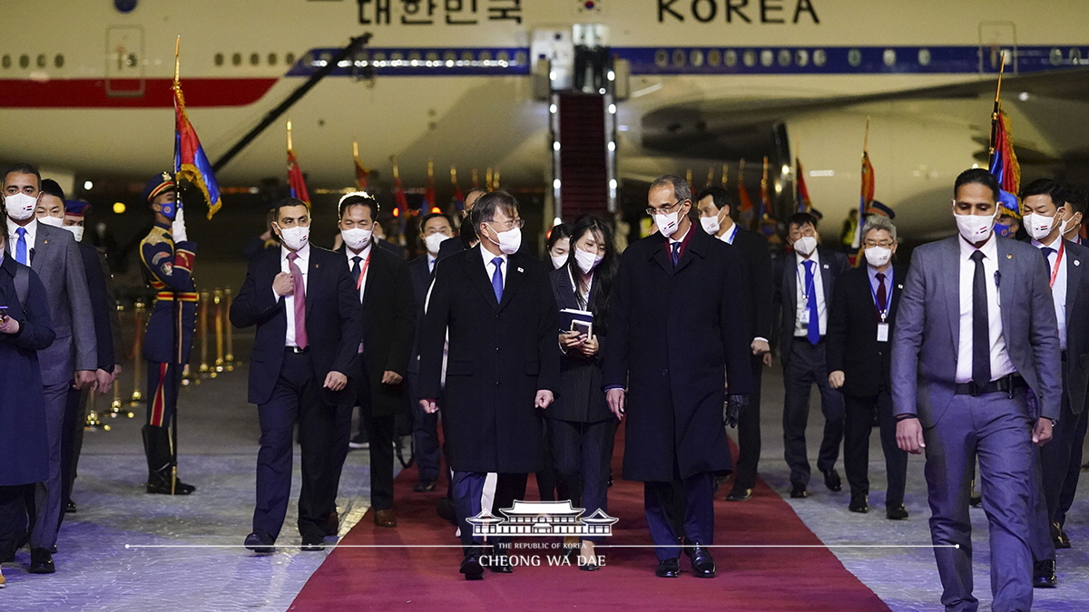 Arriving at Cairo International Airport in Egypt