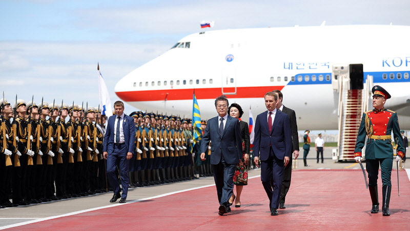 Arriving at Vnukovo International Airport in Moscow