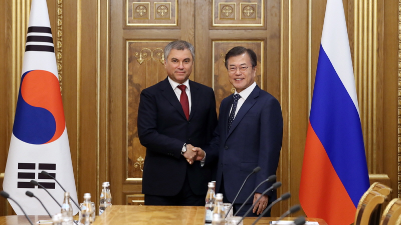 Meeting with Chairman of the State Duma Vyacheslav Volodin