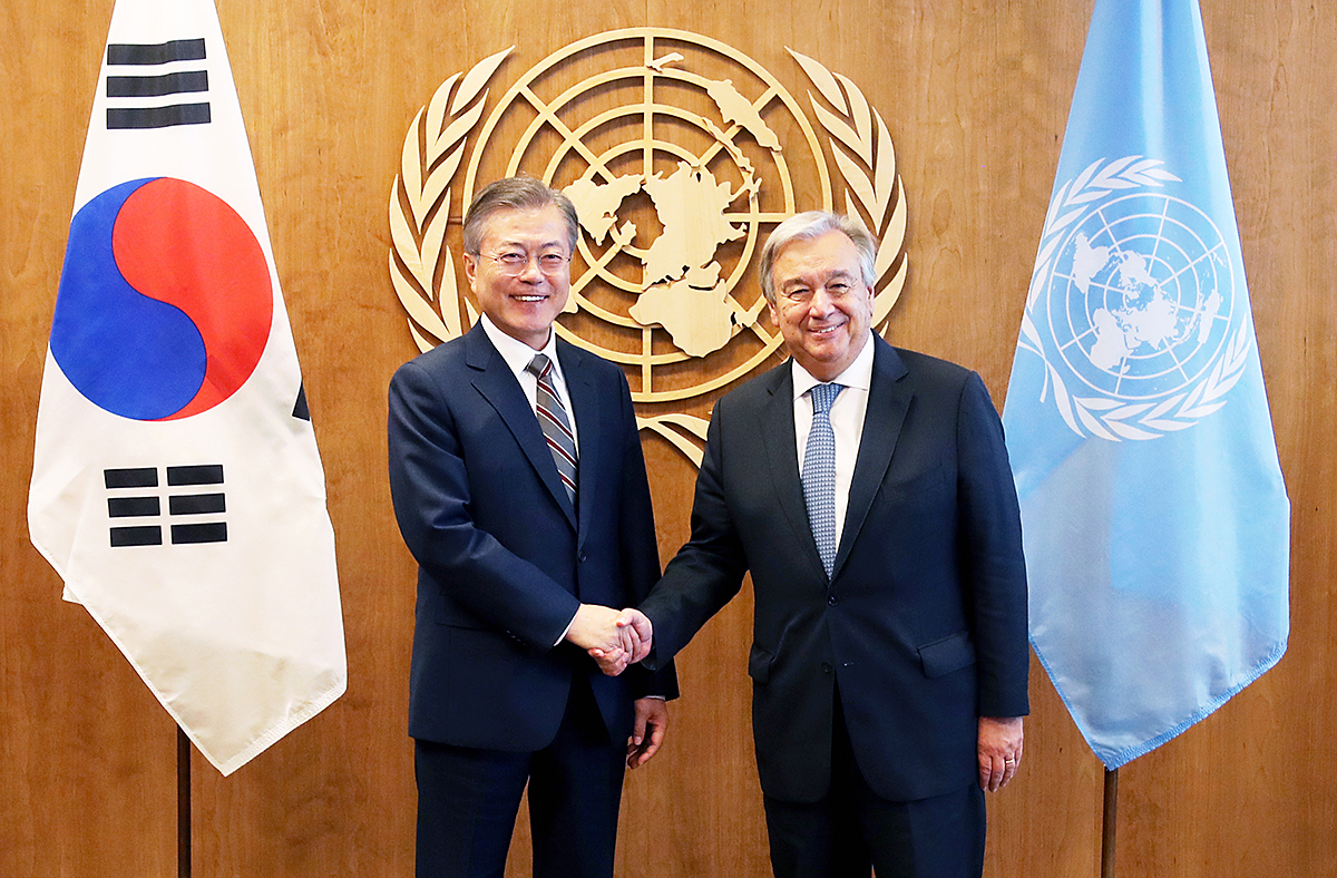 Meeting with U.N. Secretary-General António Guterres 