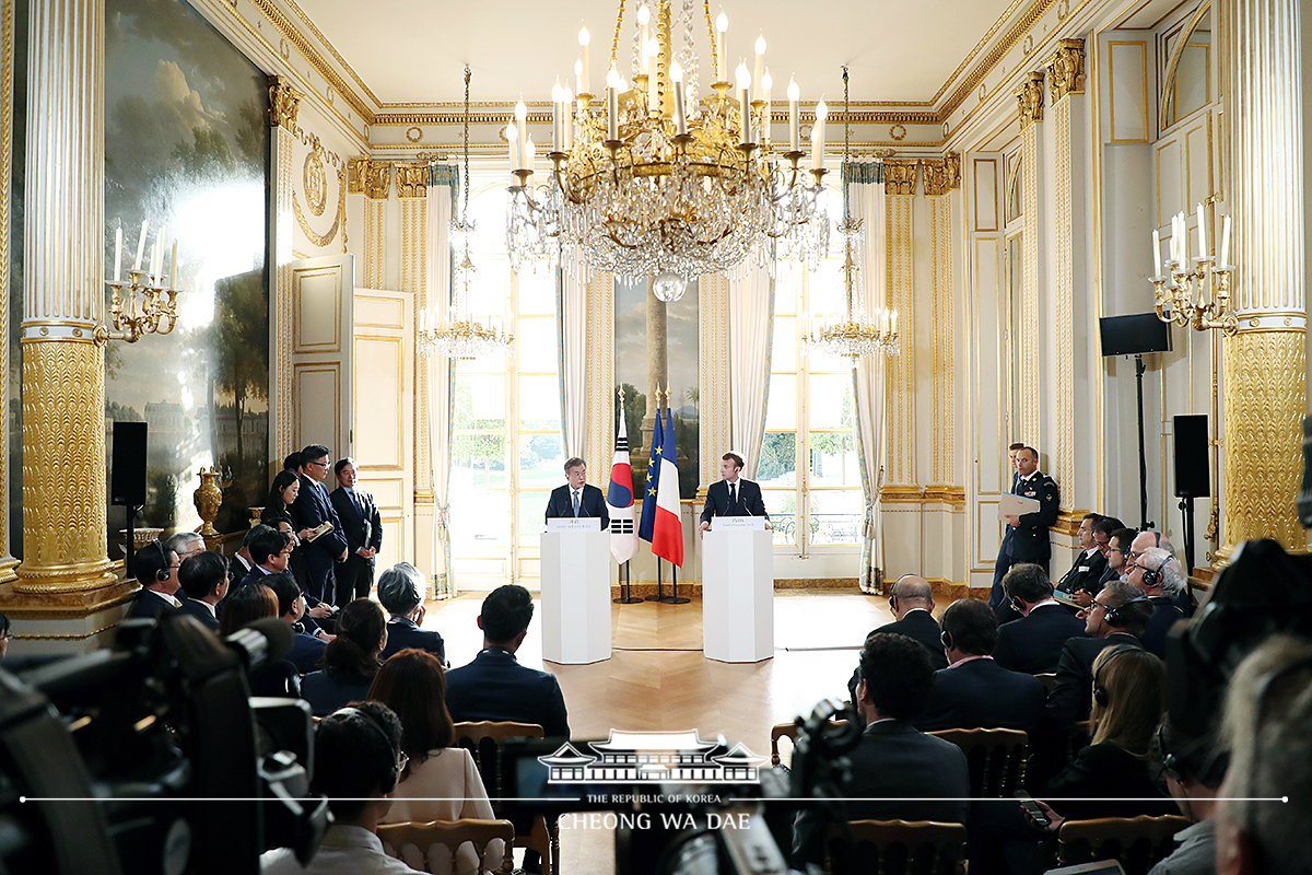 Korea-France joint press conference