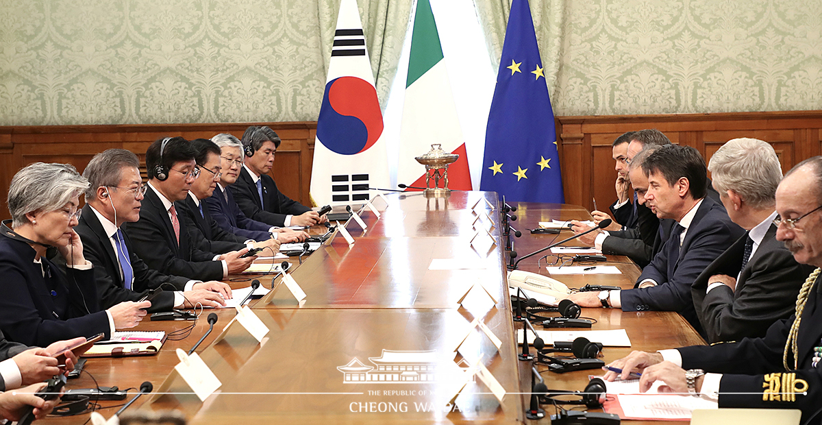 Bilateral summit with Italian Prime Minister Giuseppe Conte 