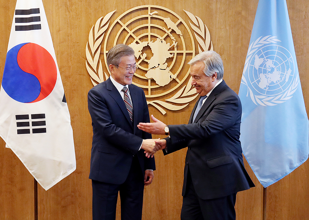 Meeting with U.N. Secretary-General António Guterres 