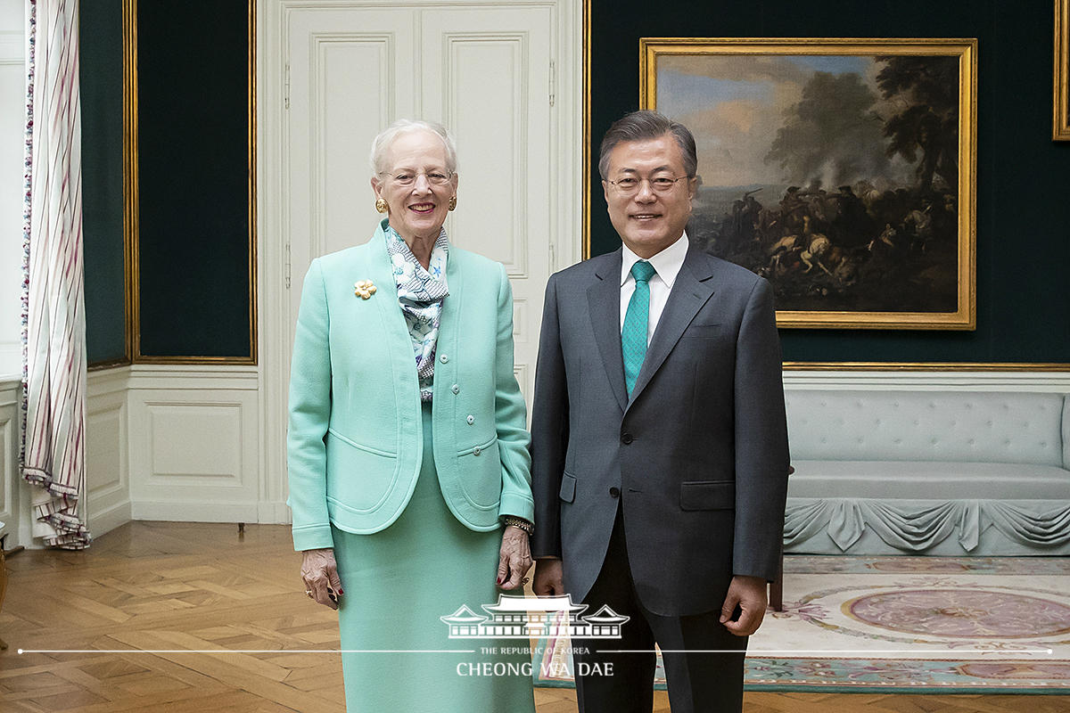 Meeting with Queen Margrethe II of Denmark 