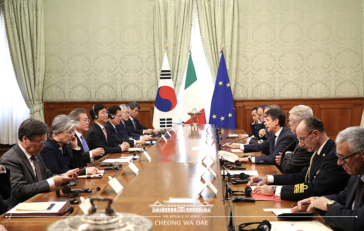 Bilateral summit with Italian Prime Minister Giuseppe Conte 