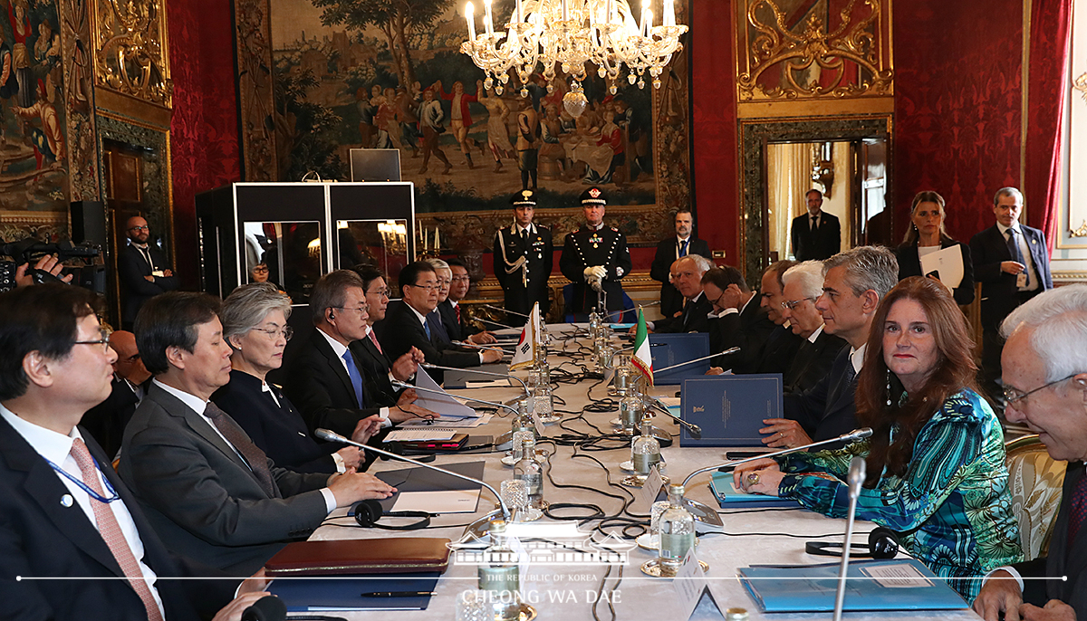 Meeting with Italian President Sergio Mattarella 