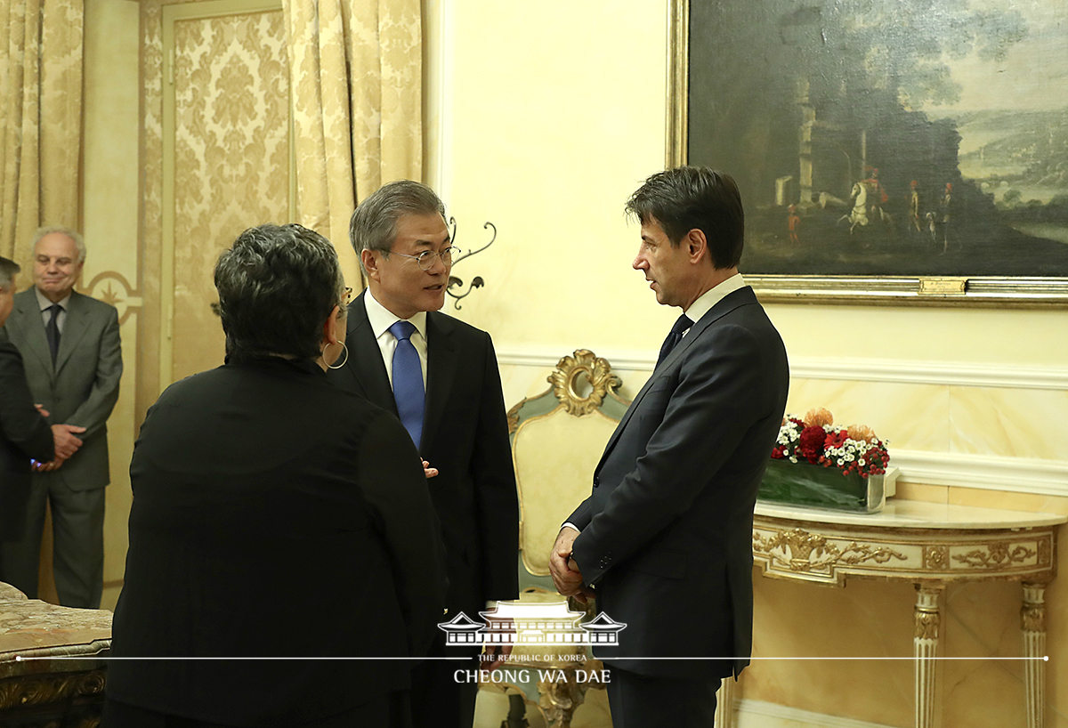 Bilateral summit with Italian Prime Minister Giuseppe Conte 