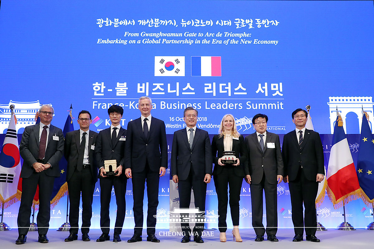 Attending the France-Korea Business Leaders Summit 