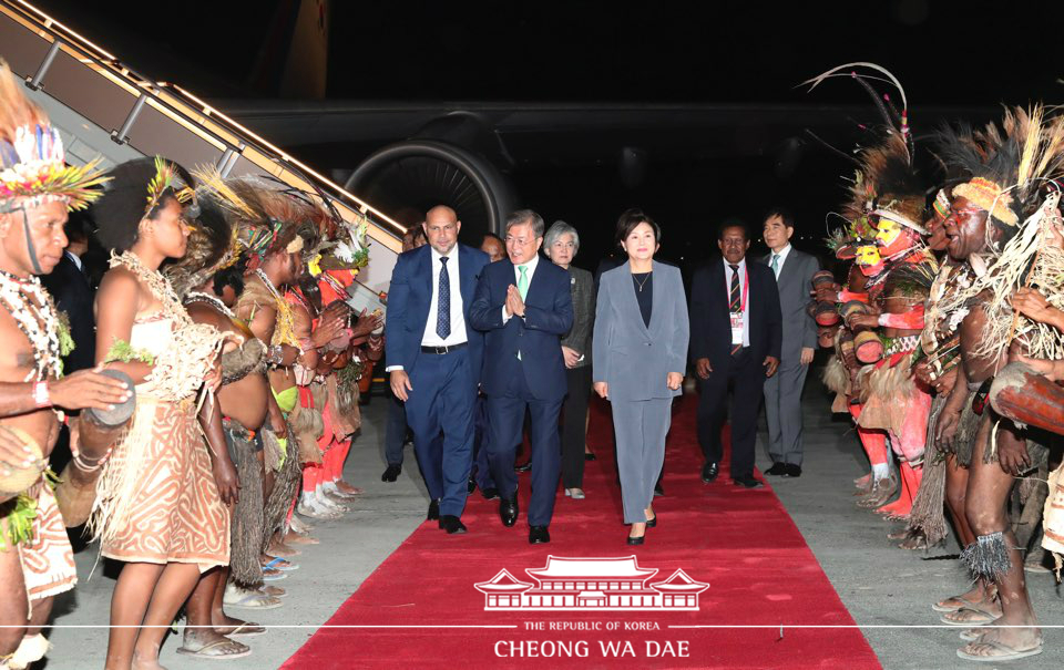 Arrival at Jacksons International Airport in Papua New Guinea 