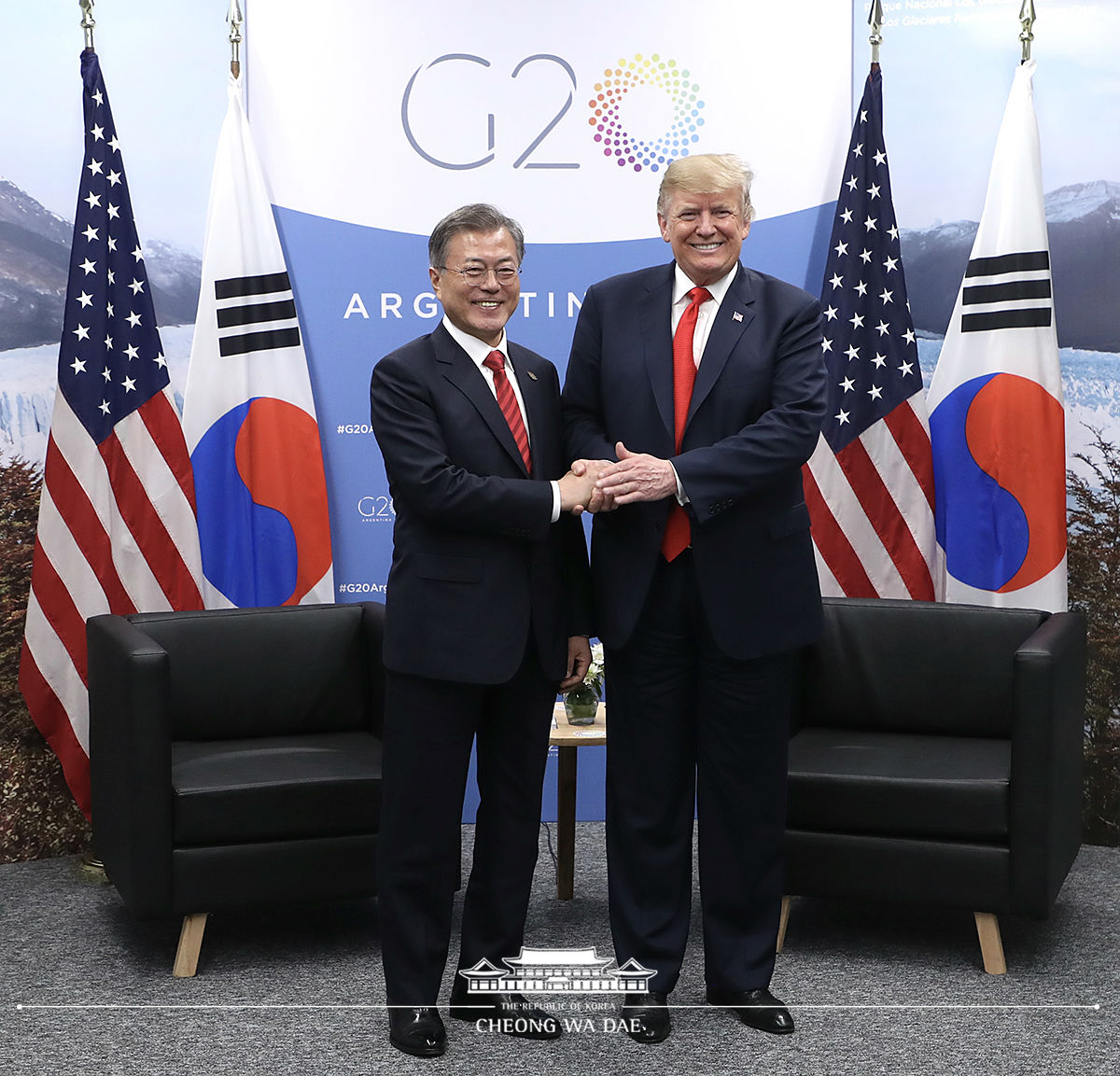 Korea-U.S. summit held on the sidelines of the G20 Summit in Buenos Aires, Argentina 