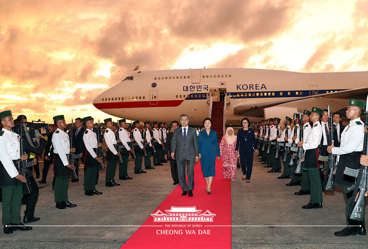 Arriving at Brunei International Airport 