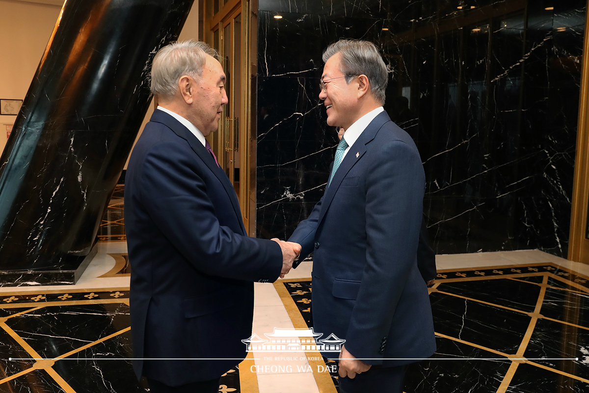 Meeting with Kazakhstan’s first President Nursultan Nazarbayev at the Nazrbayev Center in Nur-Sultan 