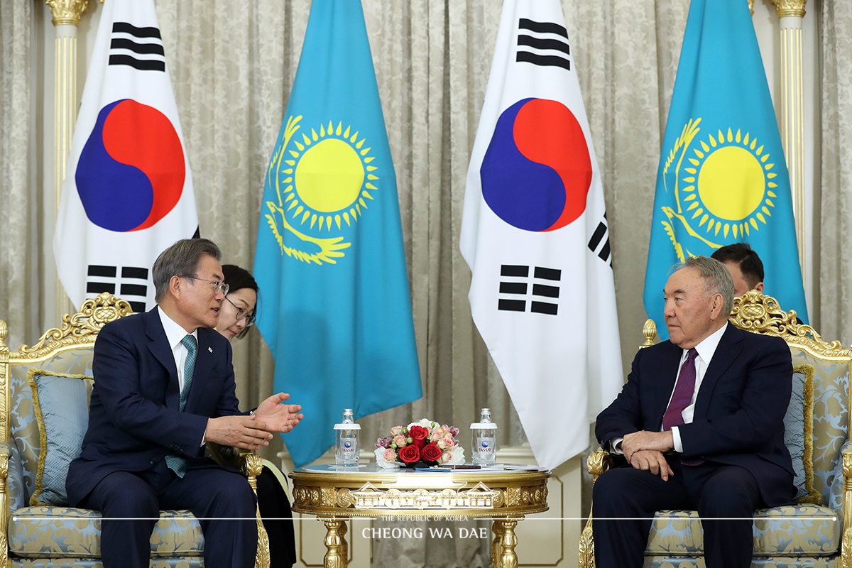 Meeting with Kazakhstan’s first President Nursultan Nazarbayev at the Nazrbayev Center in Nur-Sultan 