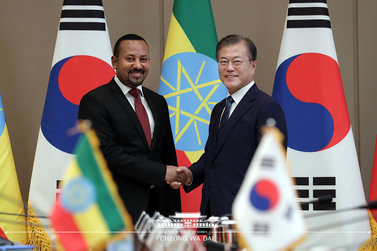 Korea-Ethiopia summit at Cheong Wa Dae