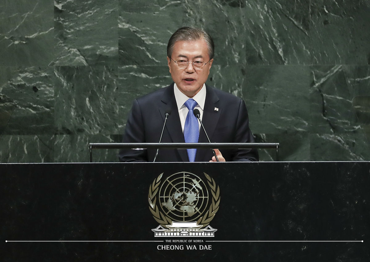 Addressing the 74th session of the United Nations General Assembly at the U.N. Headquarters in New York 