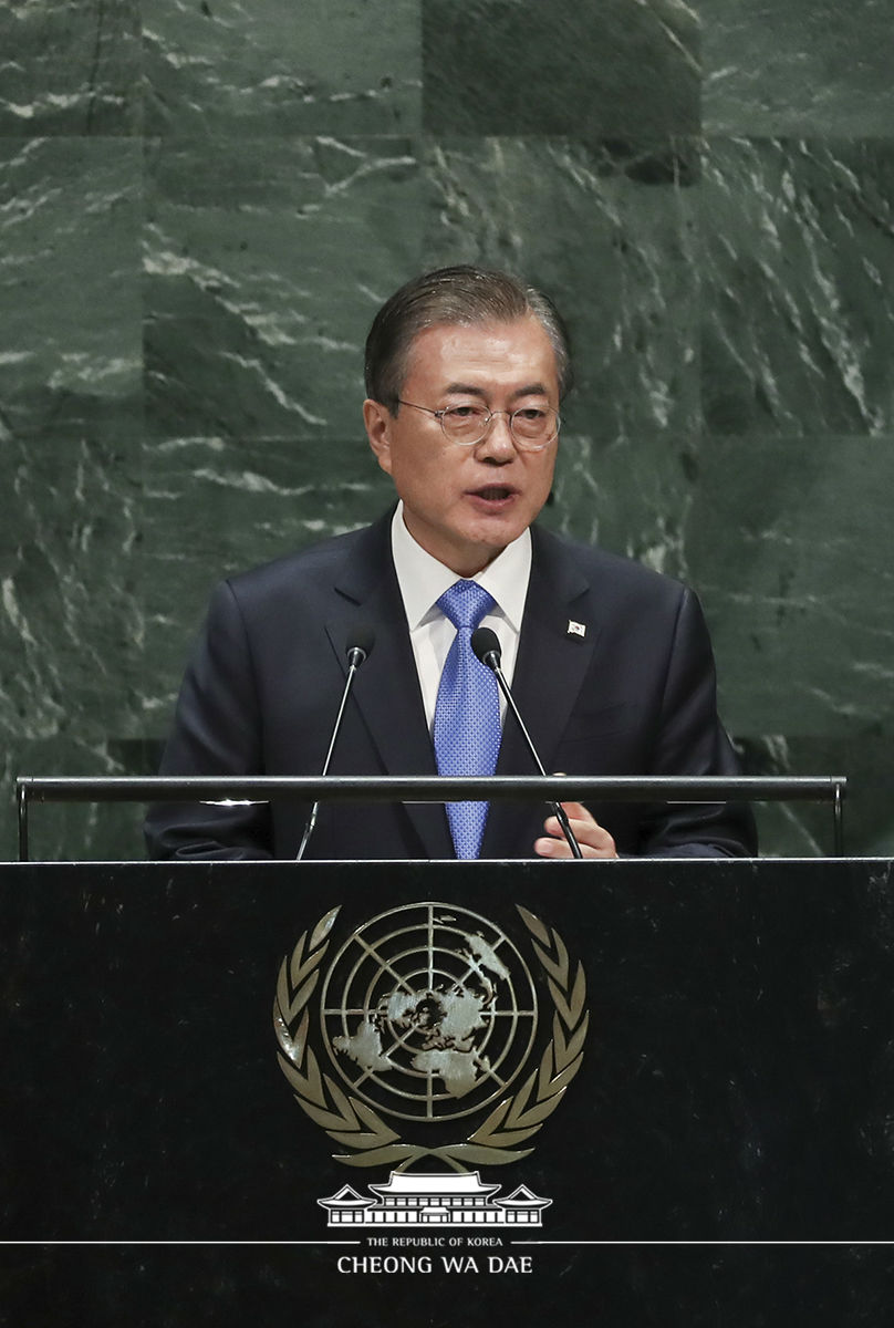 Addressing the 74th session of the United Nations General Assembly at the U.N. Headquarters in New York 