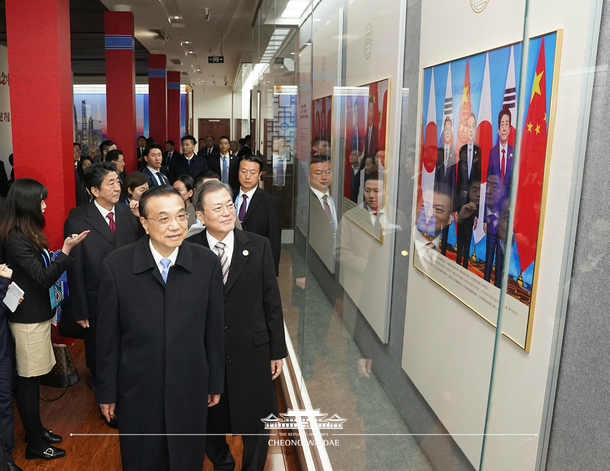 Attending an event with the Chinese Premier and Japanese Prime Minister to celebrate the 20th anniversary of trilateral cooperation 