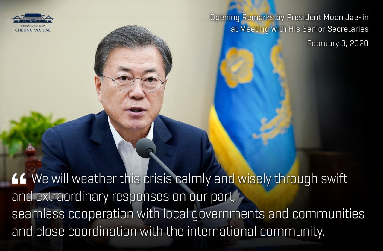 Opening Remarks by Pres. Moon at Meeting with His Senior Secretaries