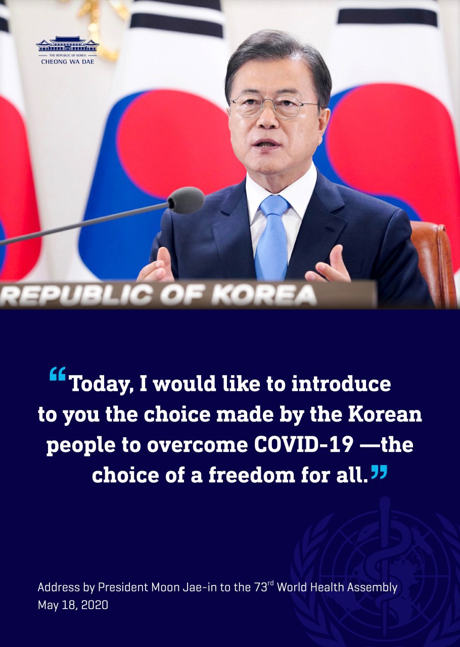 Address by President Moon Jae-in to the 73rd World Health Assembly