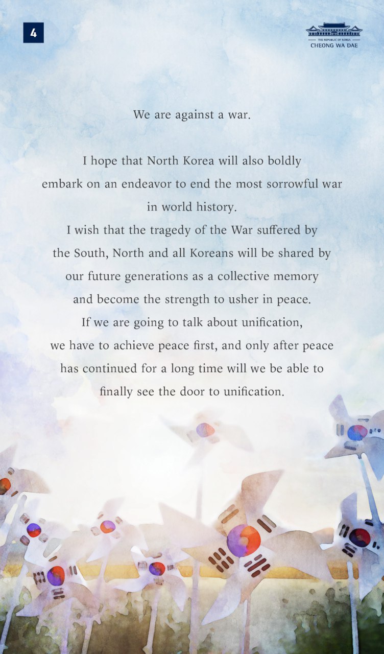 Address by President Moon Jae-in on 70th Anniversary of Korean War