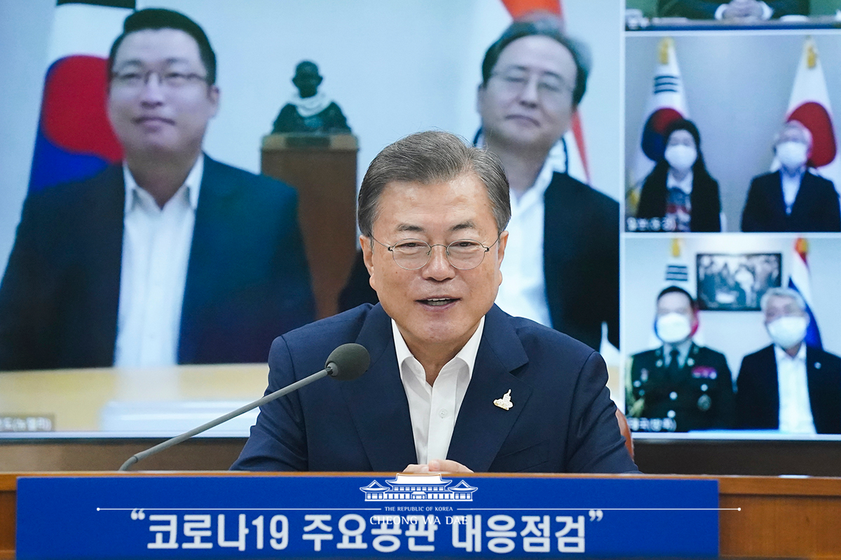 Attending a videoconference with Koreans abroad from Ministry of Foreign Affairs 