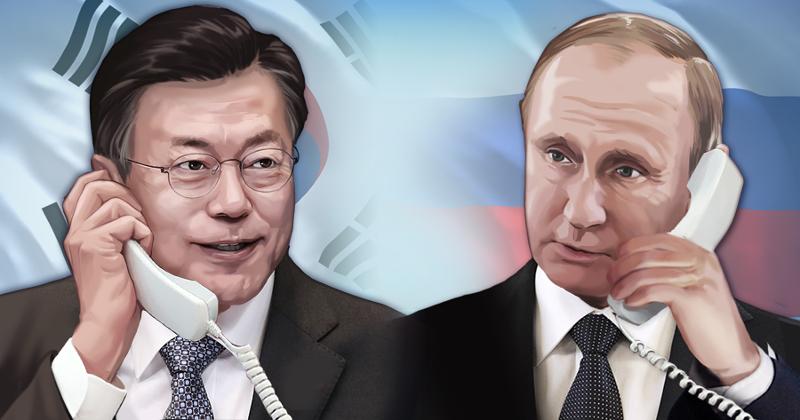 President Moon Jae-in on Sept. 28 held a phone summit with Russian President Vladimir Putin to mark the 30th anniversary of bilateral relations. Both leaders discussed peace on the Korean Peninsula and cooperation between both countries. (Yonhap News)