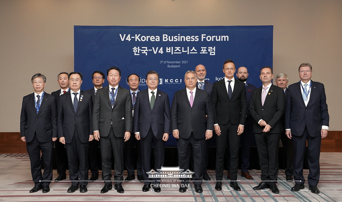 Attending the V4-Korea Business Forum in Budapest, Hungary 