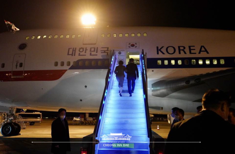 Departing for Korea from Budapest Airport in Hungary 