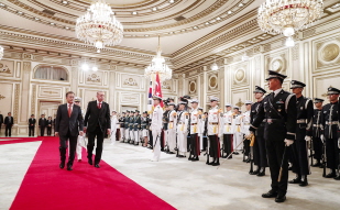 Official welcoming ceremony for President Recep Tayyip Erdoğan of the Republic of Turkey who is on a state visit to Korea