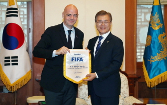 Meeting with FIFA President Gianni Infantino 