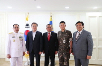 Meeting with a Delegation led by Indonesian Defense Minister Ryamizard Ryacudu