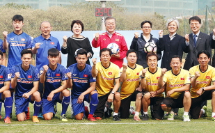 Visiting the training field of the Vietnamese national football team