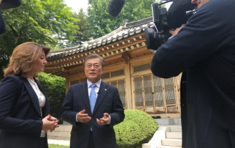 President Moon`s interview with CBS This Morning of the United States 