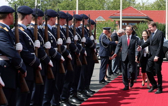 G20 Summit: Departure from Telgel Airport in Berlin, Germany