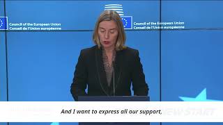 Die Welt erwartet den innerkoreanischen Gipfel 2018: Federica Mogherini, EU-Außenbeauftragte
