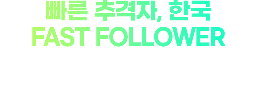 빠른 추격자, 한국 fast follower