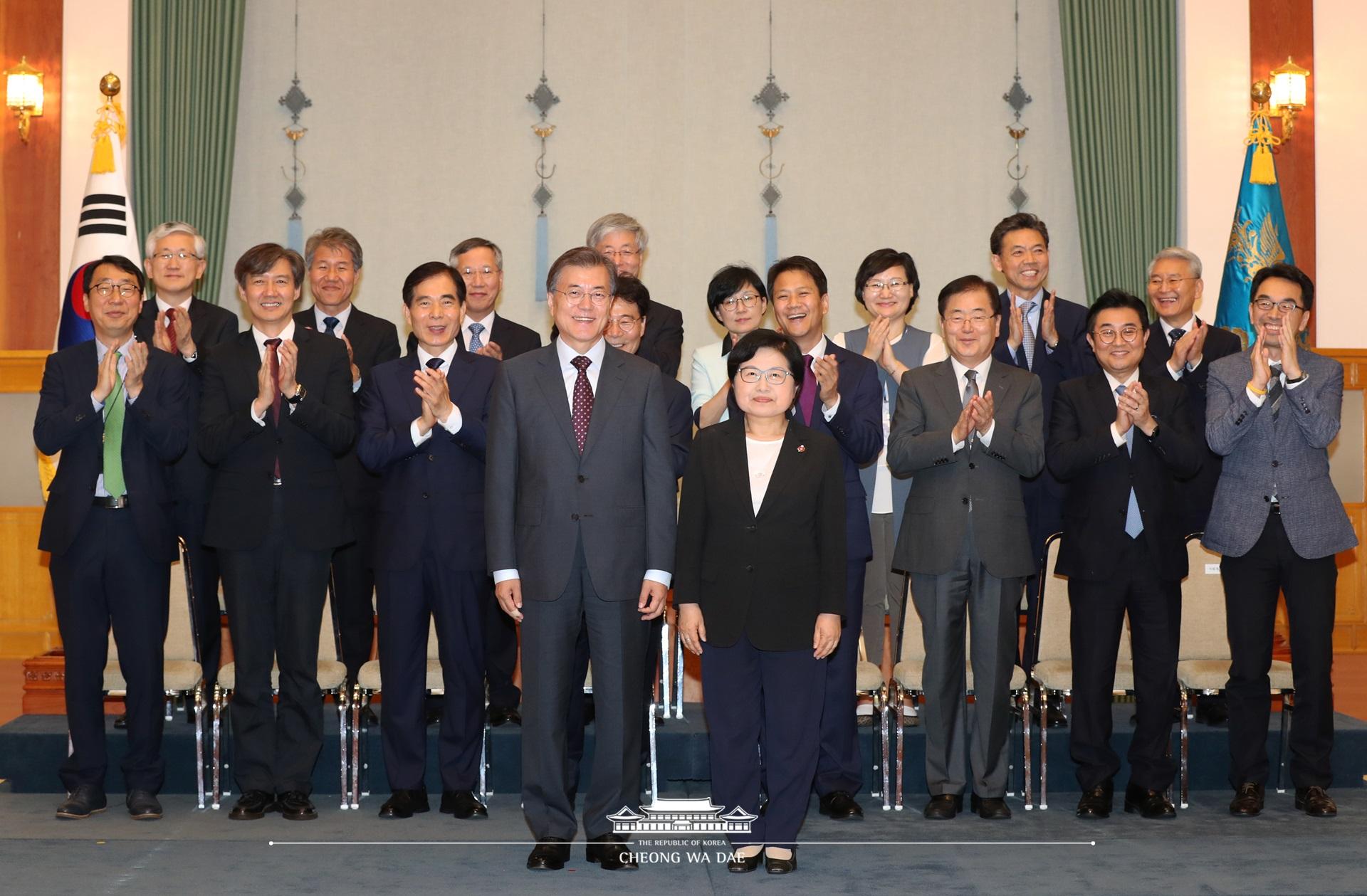 신임장관임명장수여식