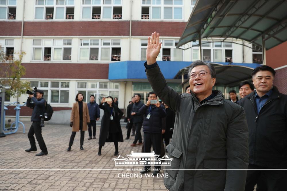 포항 지진피해 현장 점검